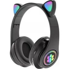 Mi7a Kedi Kulak Rgb LED Işıklı Kablosuz Bluetooth Kulaklık Mikronlu Hafıza Kartı Girişli Kedi Kulaklık