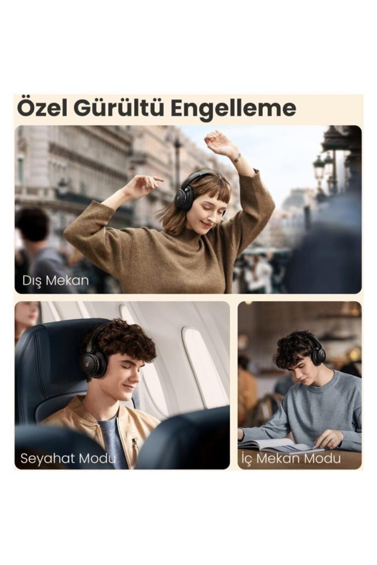 Anker Soundcore Life Q30 Bluetooth Kablosuz Kulaklık - Hibrit Aktif Gürültü Önleyici ANC - Midnight Blue - A3028 (Anker Türkiye Garantili)