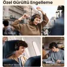 Anker Soundcore Life Q30 Bluetooth Kablosuz Kulaklık - Hibrit Aktif Gürültü Önleyici ANC - Midnight Blue - A3028 (Anker Türkiye Garantili)