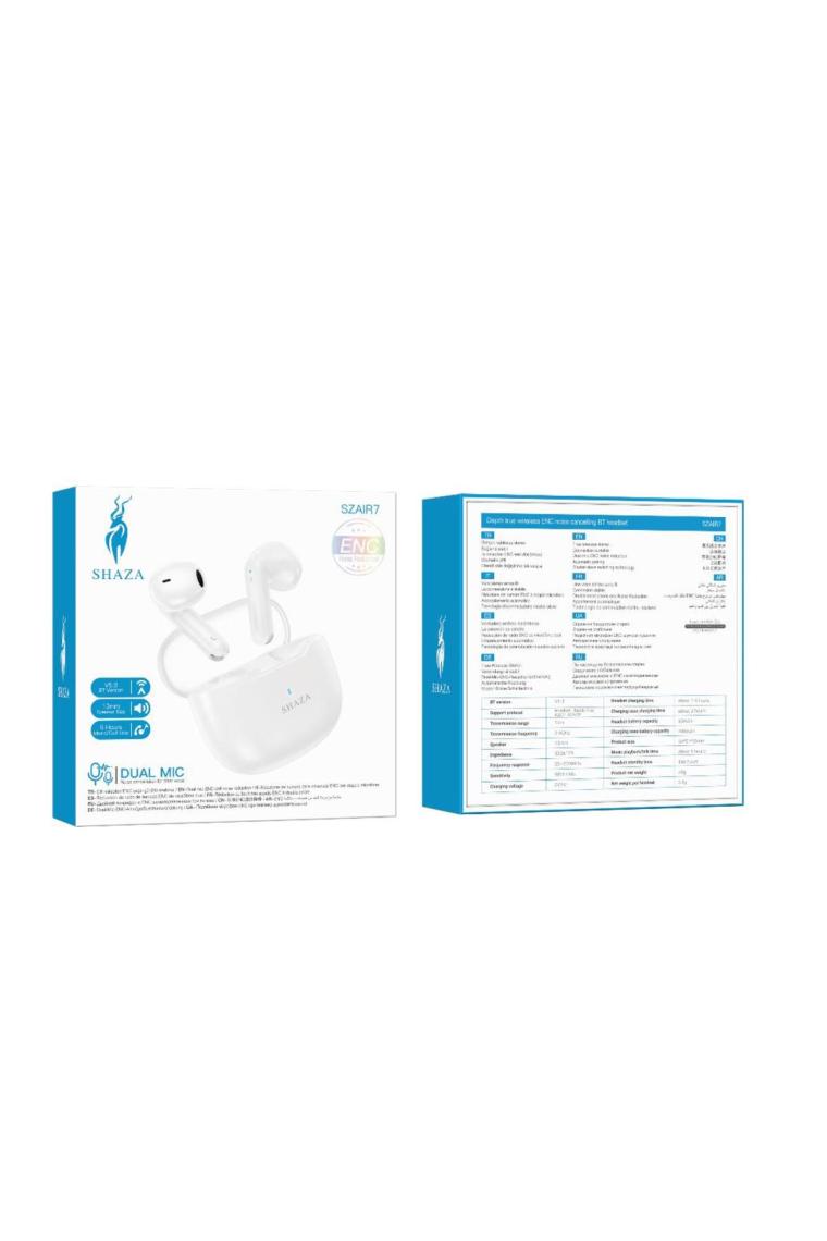 Shaza Air 7 TWS Kulak İçi Bluetooth Kulaklık Beyaz