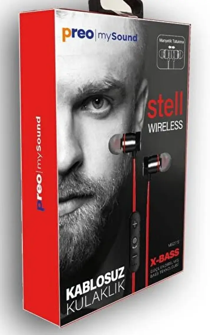 Preo My Sound MS27 Kablosuz Kulakiçi Kulaklık Mavi
