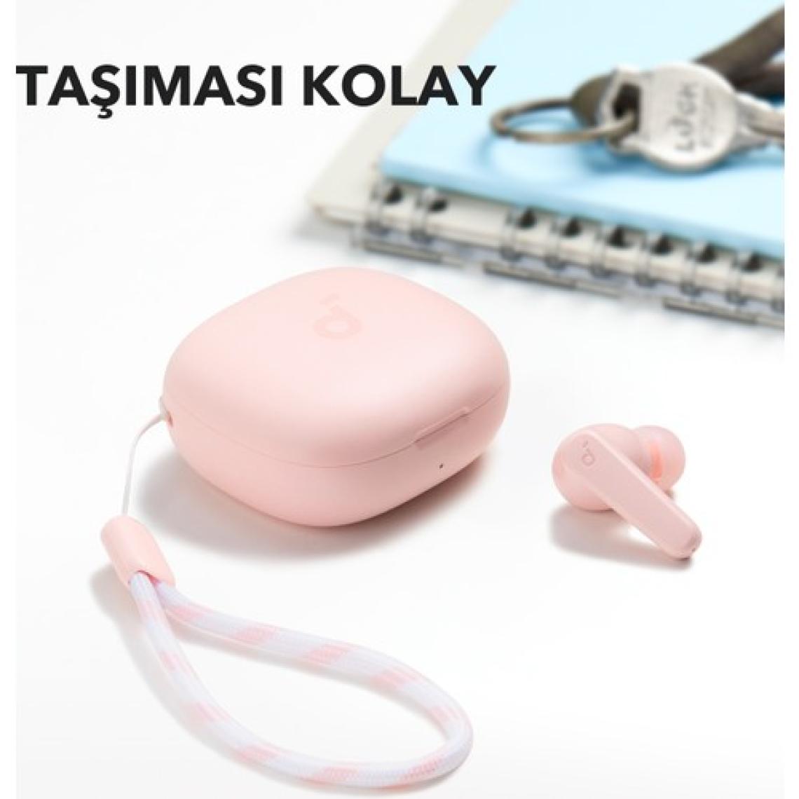 Anker Soundcore R50I Tws Bluetooth Kablosuz Kulaklık Pembe - Ios ve Android Uyumlu - A3949 (Anker Türkiye Garantili)