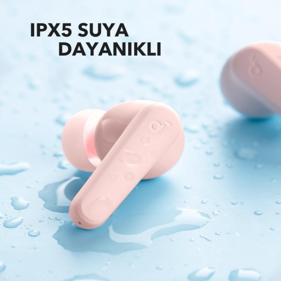 Anker Soundcore R50I Tws Bluetooth Kablosuz Kulaklık Pembe - Ios ve Android Uyumlu - A3949 (Anker Türkiye Garantili)