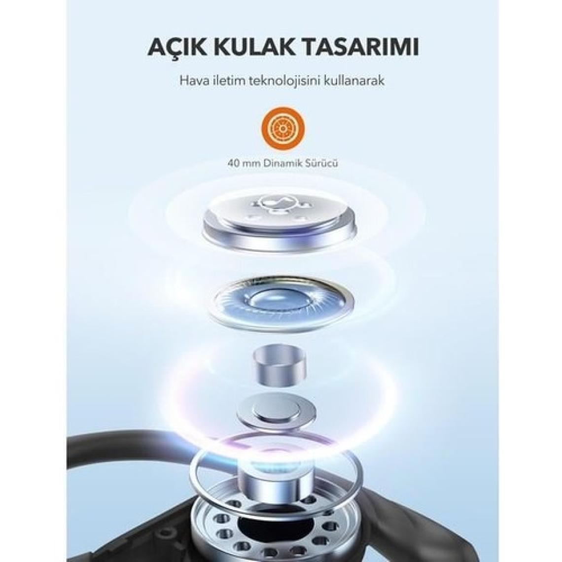 Taotronics Taotronıc TT-BH1123 Kulakustu Bluetooth Kulaklık Siyah