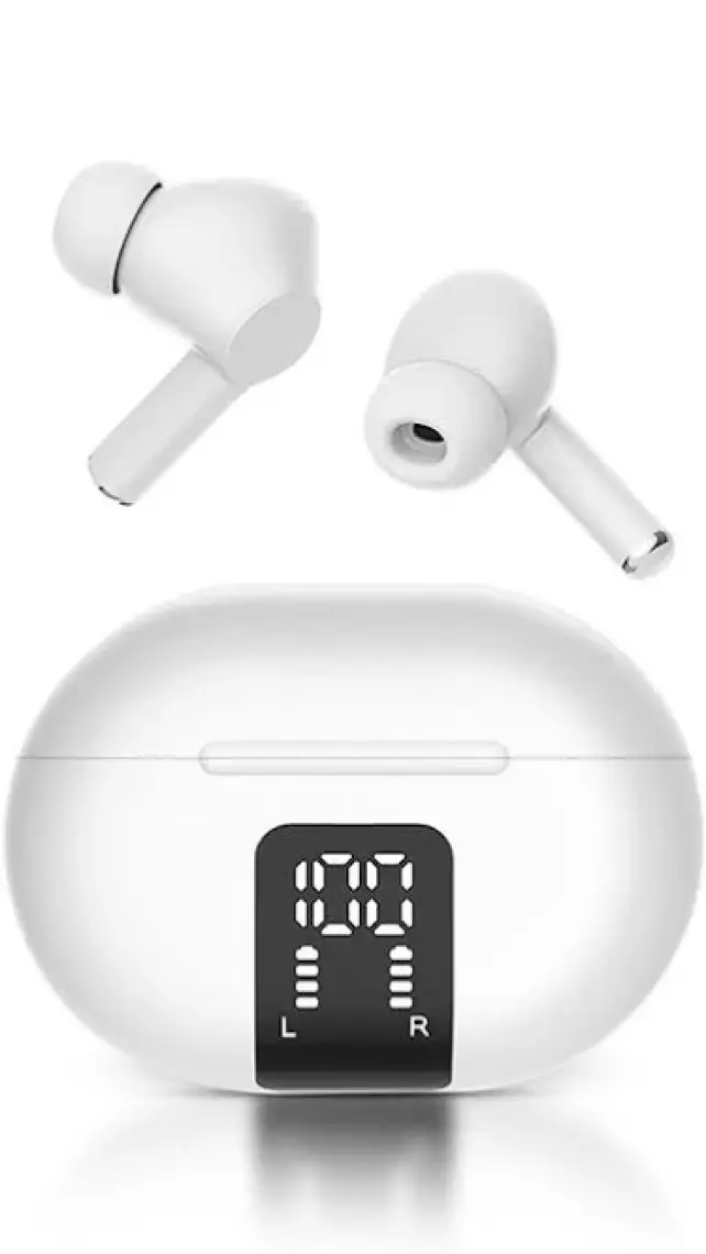 Woyax by Deji Pro LED Göstergeli Kablosuz Bluetooth Kulaklık, HiFi, HD 4 Mikrofon, ENC, Derin Bas