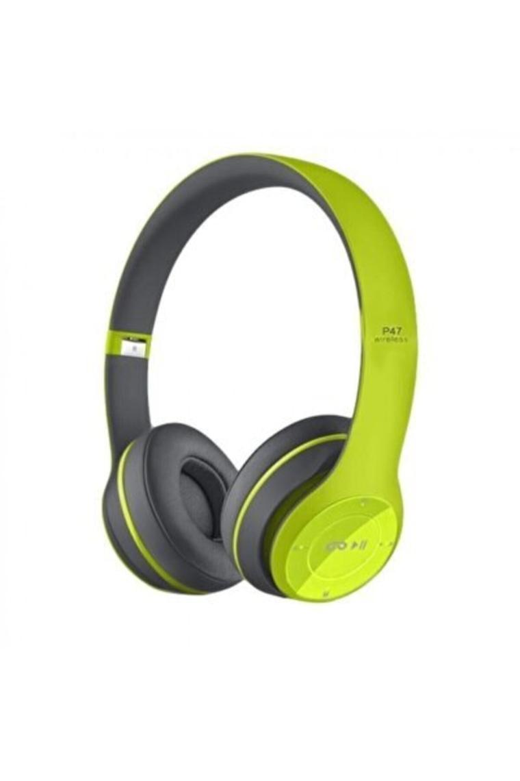 Polygold P47 Kulak Üstü Bluetooth Kulaklık Yeşil