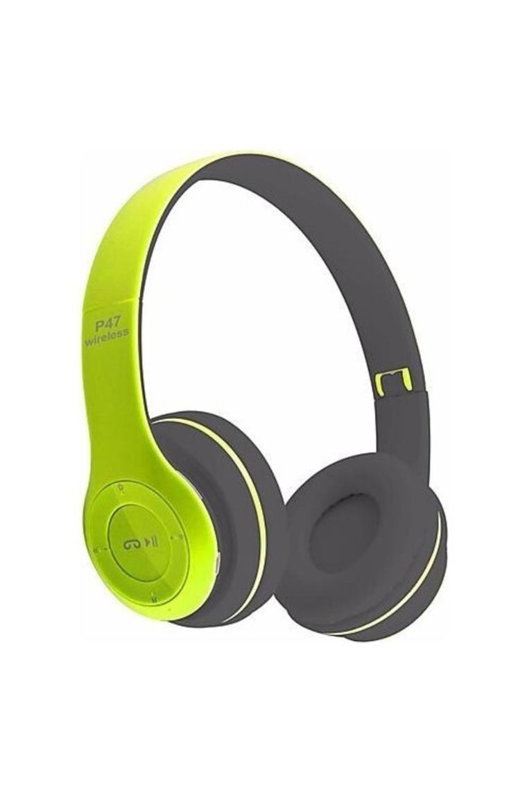 Polygold P47 Kulak Üstü Bluetooth Kulaklık Yeşil