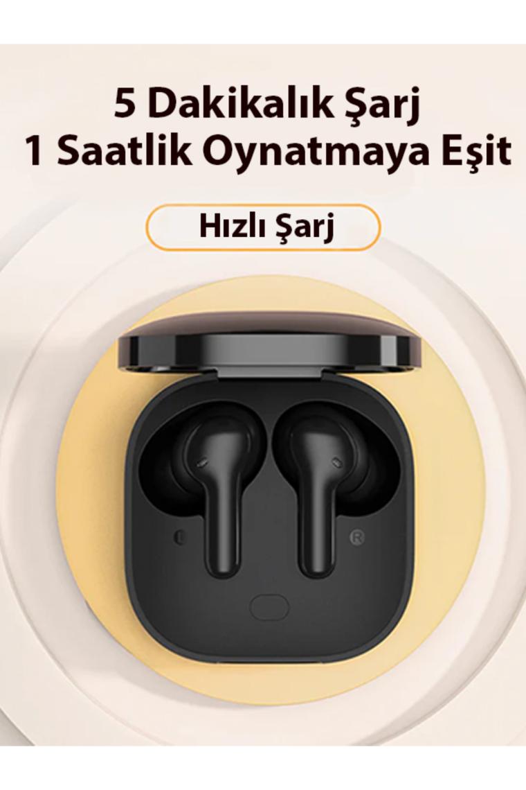 Qcy T13 ANC 4 Mikrofon Bluetooth 5.3 Kablosuz Kulaklık Aktif Gürültü Engelleme Siyah