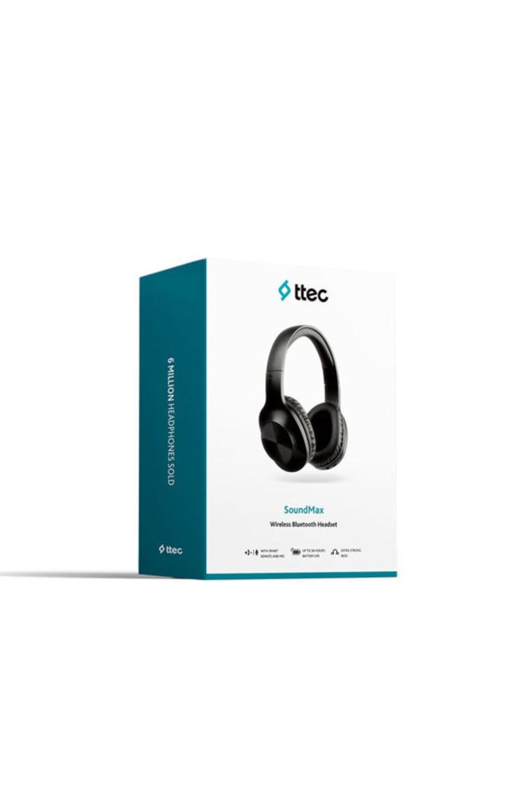 Ttec SoundMax Kablosuz Kulak Üstü Bluetooth Kulaklık 2KM117S Siyah