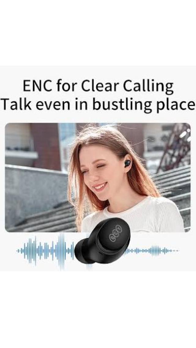 Qcy Arcbuds Lite Siyah Enc Gürültü Engelleme Bluetooth 5.3 Kablosuz kulaklık