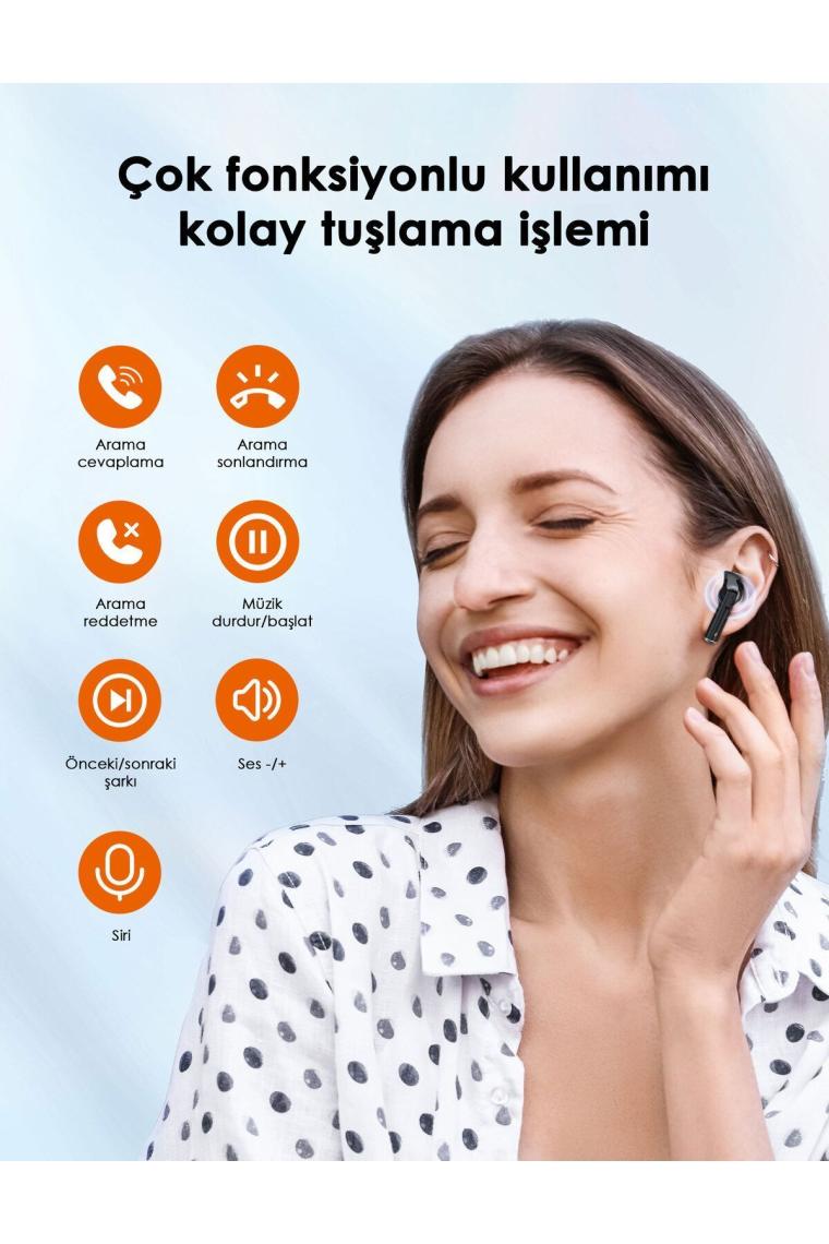 Taotronıcs TT-BH1122-BLCK Bt 5.4 Kablosuz Kulakiçi Bluetooth Kulaklık Siyah