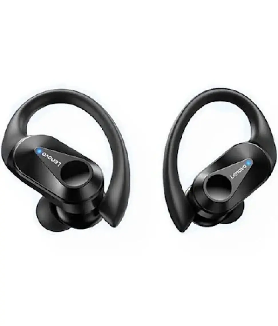 Lenovo Thinkplus LP75 Kablosuz Şarj Göstergeli Sporcu Bluetooth Kulaklık Siyah