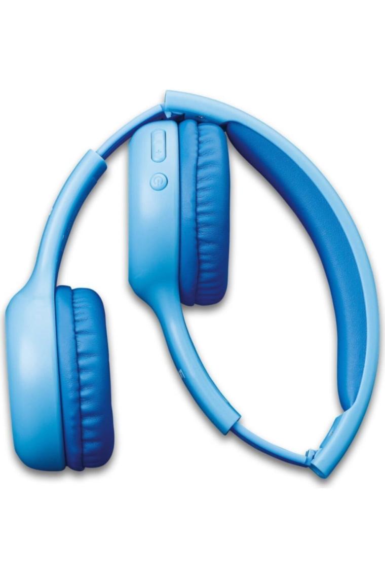 Lenco HPB-110BU Katlanabilir Mikrofonlu Bluetooth Çocuk Kulaklığı Mavi-Sticker