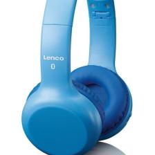 Lenco HPB-110BU Katlanabilir Mikrofonlu Bluetooth Çocuk Kulaklığı Mavi-Sticker