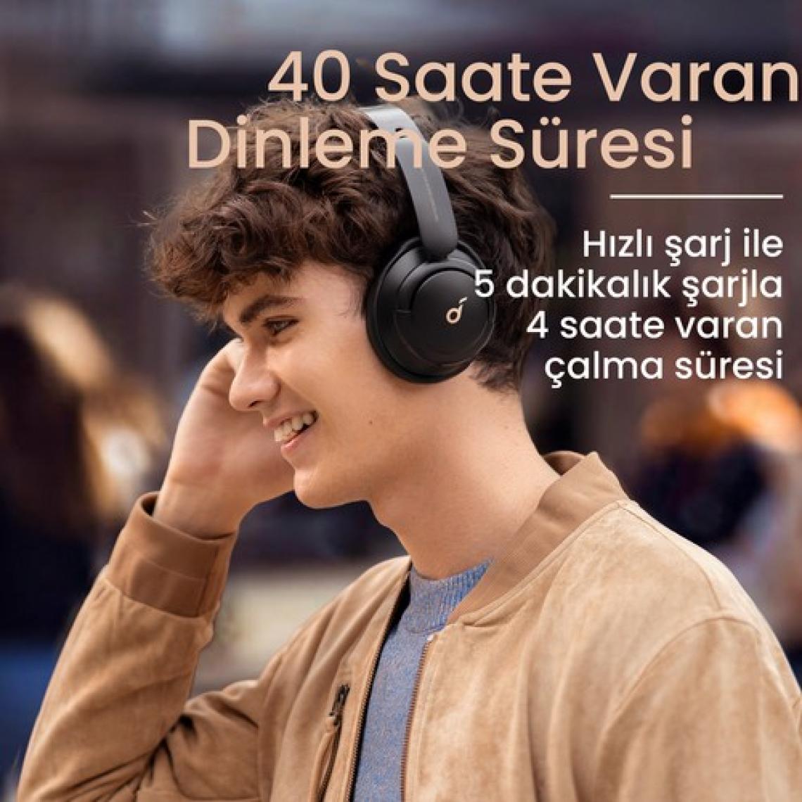 Anker SoundCore Life Q30 Siyah Kulak Üstü Bluetooth Kulaklık