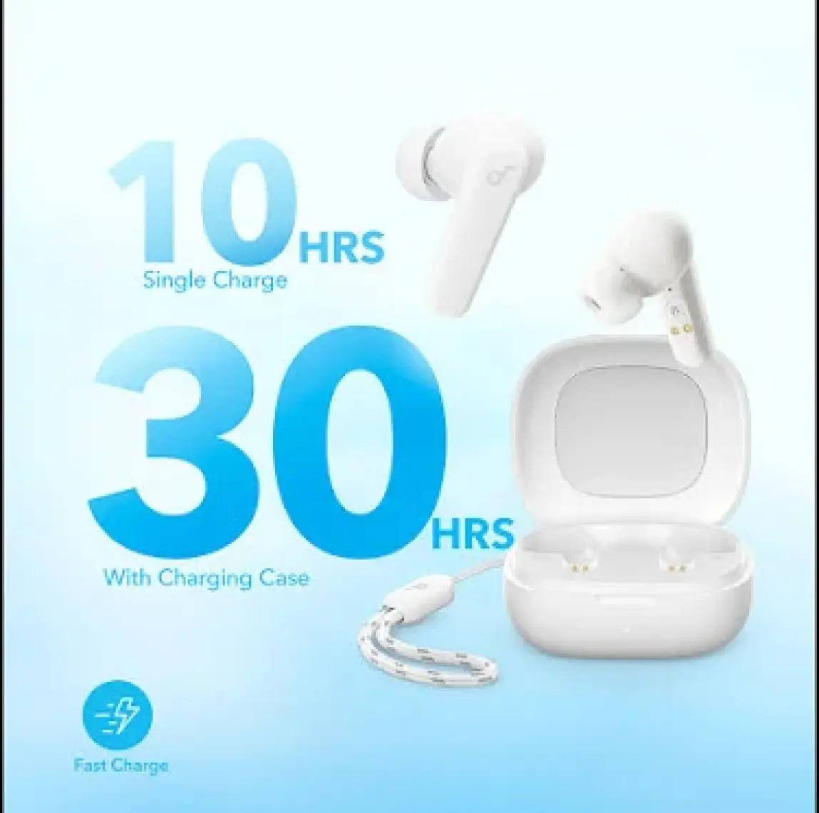 Anker Soundcore R50i TWS Bluetooth Kablosuz Kulaklık Beyaz - IOS ve Android Uyumlu - A3949 (Anker Türkiye Garantili)
