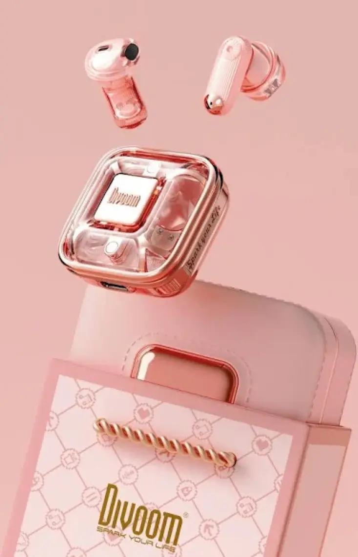Divoom Spark Air Pembe Tws Bluetooth Kulakiçi kulaklık