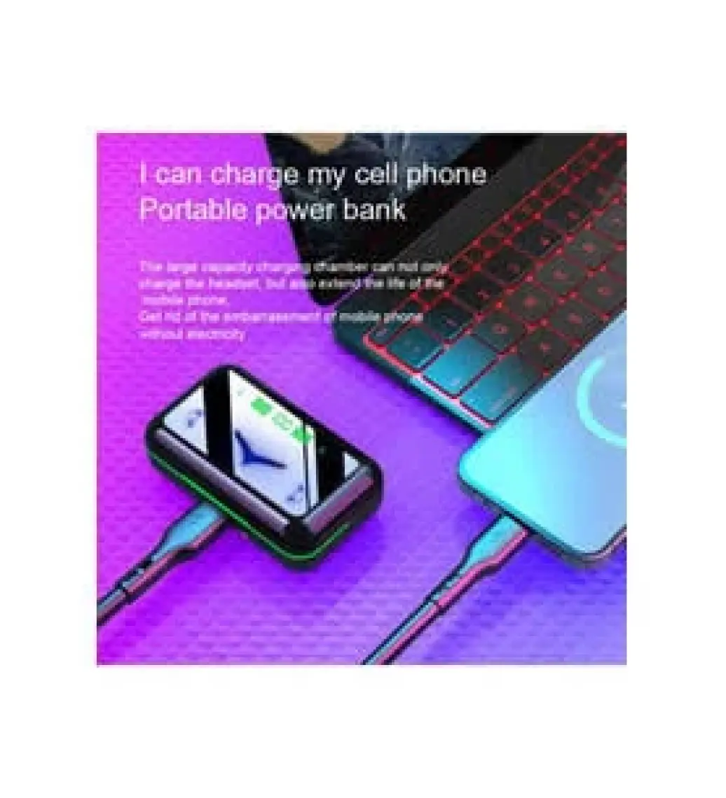 Torima E10 Oyuncu Rgb 5.1 Wireless 800mAh Powerbank Özellikli Kablosuz Bluetooth Kulaklık E10-MİPODS