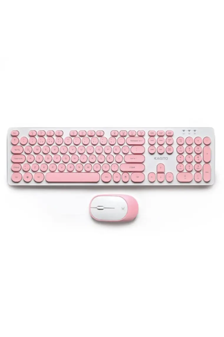 Kagito Retro Kablosuz Klavye & Mouse Set