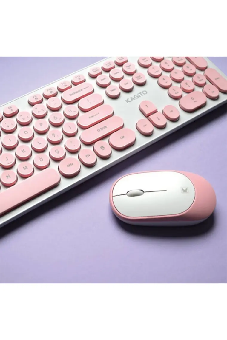 Kagito Retro Kablosuz Klavye & Mouse Set