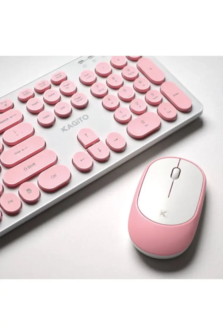 Kagito Retro Kablosuz Klavye & Mouse Set