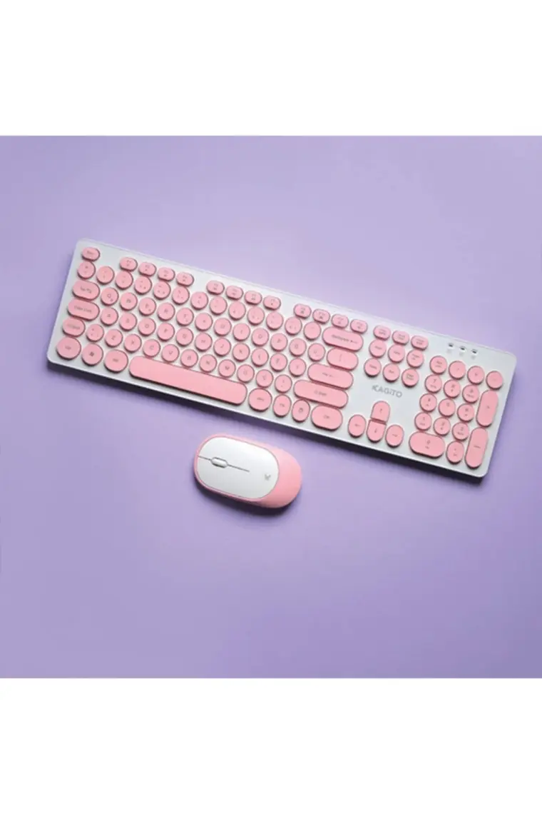 Kagito Retro Kablosuz Klavye & Mouse Set