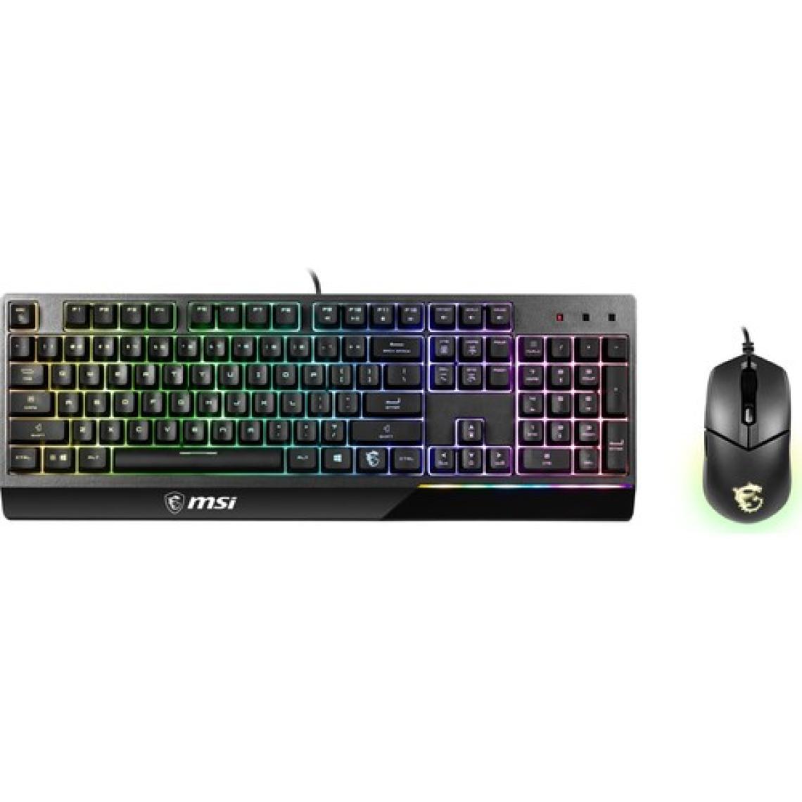 MSI Vigor GK30 Combo RGB Siyah Kablolu Klavye Mouse Seti
