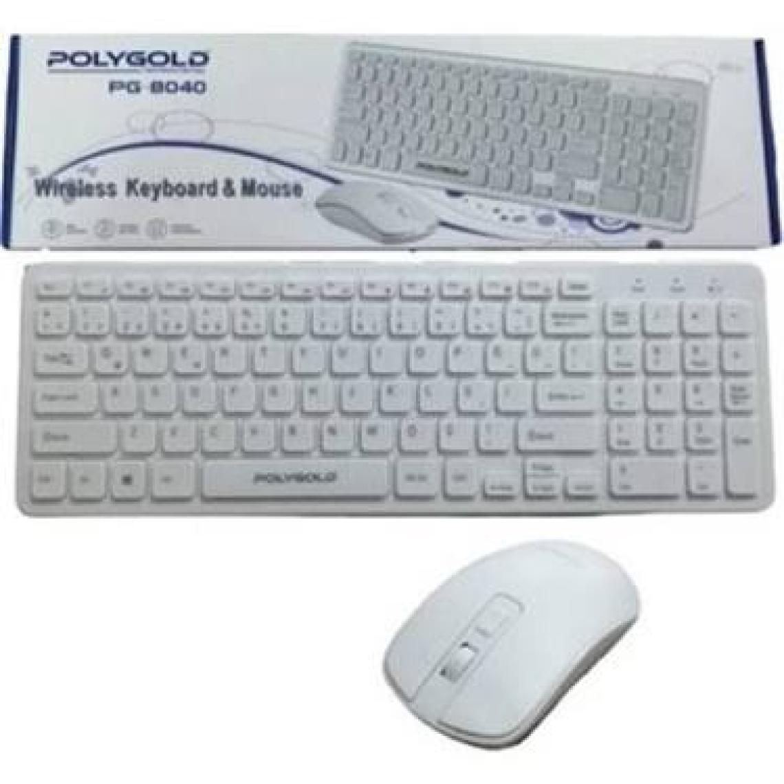 Polygold PG-8040 Slim Kablosuz Klavye Mouse Set
