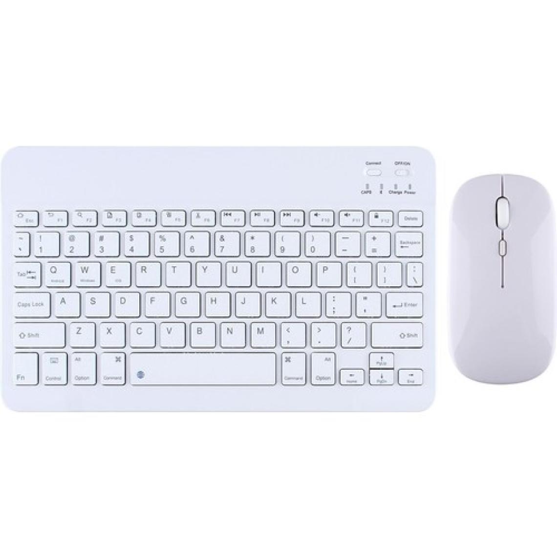 TahTicMer Bluetooth Klavye Mouse Set Bilgisayar Telefon Oyun Konsolu Tüm Cihazlara Uyumlu Akıllı Taşınabilir Şarj Edilebilir Kablosuz Bluetooth Klavye Mause Set