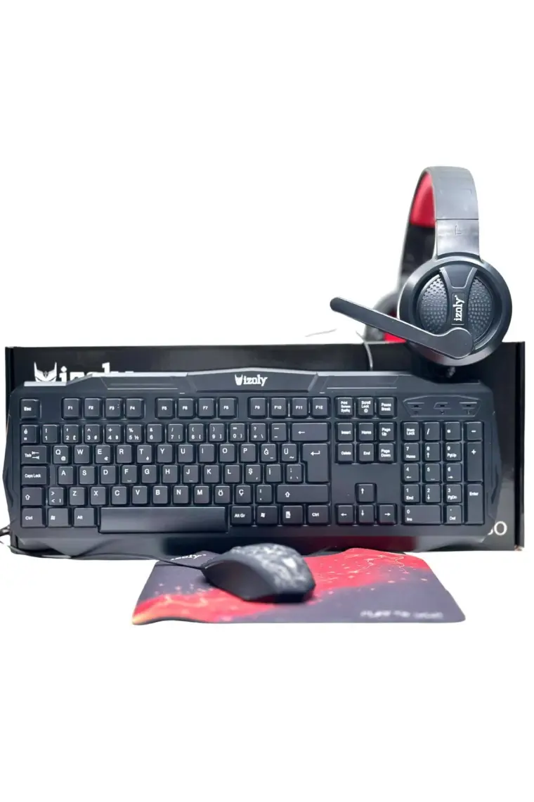 İzoly Spectre 4 In 1 Gaming Combo Klavye+Mouse+Kulaklık+Mousepad Seti