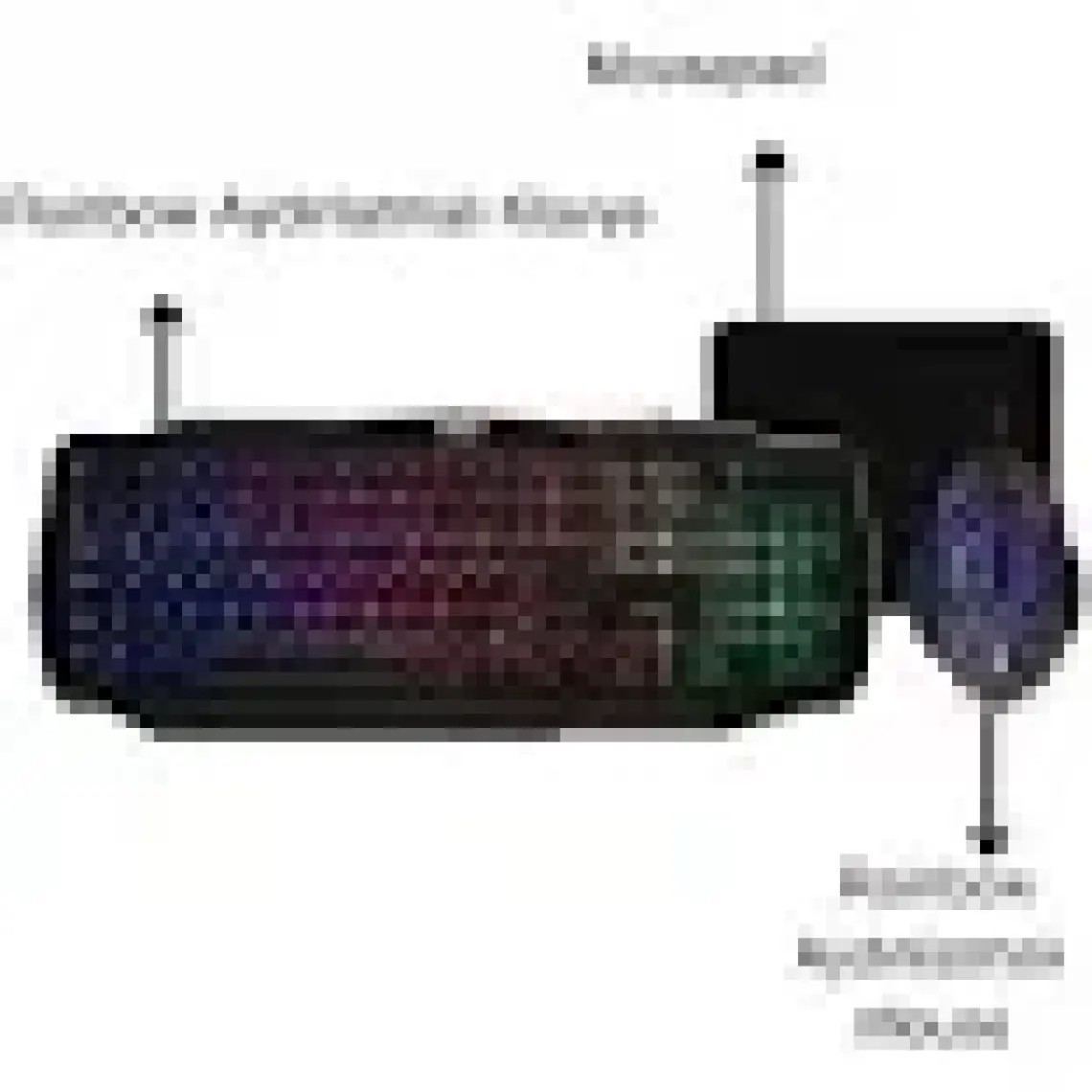 İzoly Spectre 4 In 1 Gaming Combo Klavye+Mouse+Kulaklık+Mousepad Seti