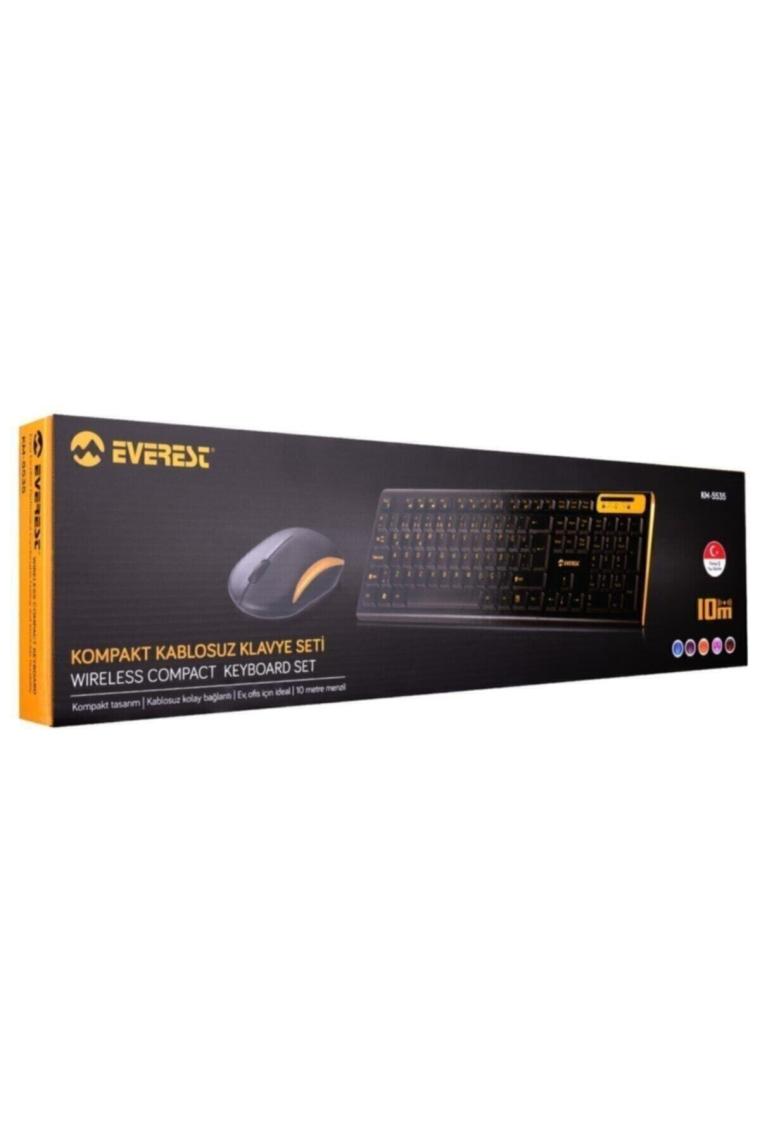 Km-5535 Usb Multi Media Kablosuz Q Standart Klavye + Mouse Set