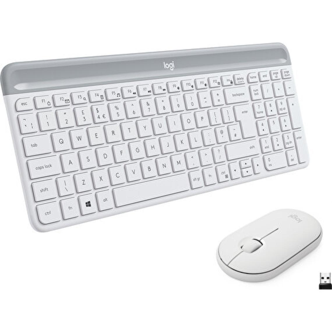 Logitech MK470 Beyaz Kablosuz Klavye Mouse Seti