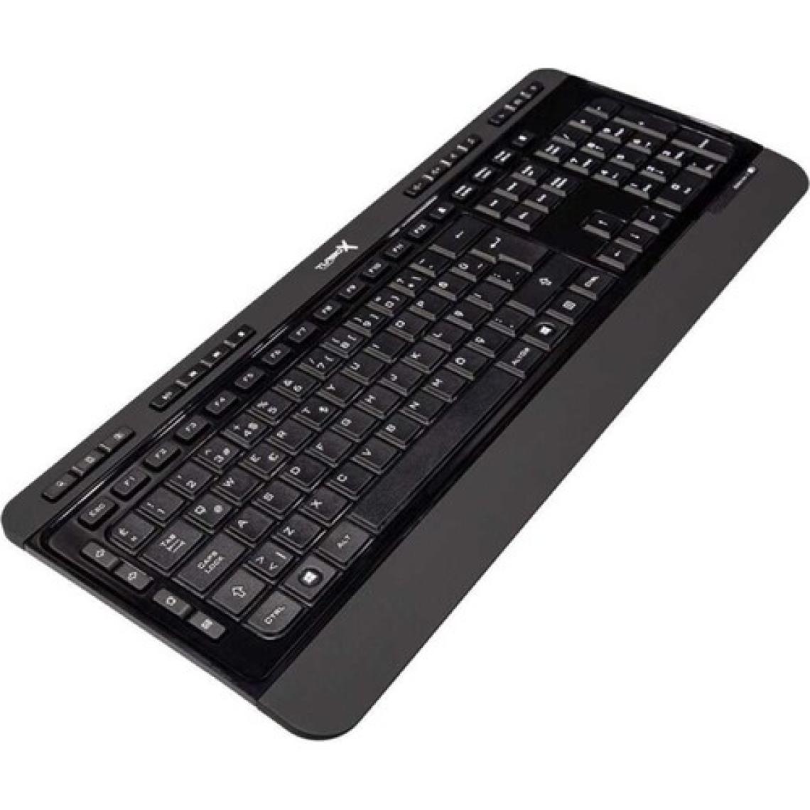 Turbox Maindesk USB Kablosuz 2.4ghz Piano Black Multimedya Standart Q Bilek Destekli Klavye ve Mouse Set
