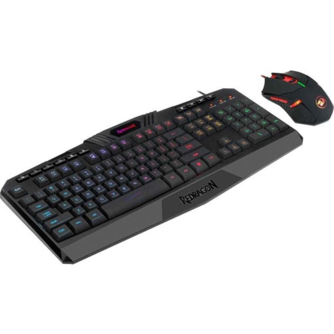 Redragon S101-3 Kablolu Türkçe Q Rgb Oyuncu Klavyesi ve Arkadan Aydınlatmalı Kırmızı Mouse / Oyuncu Klavye Mouse Seti Siyah Redragon S101-3