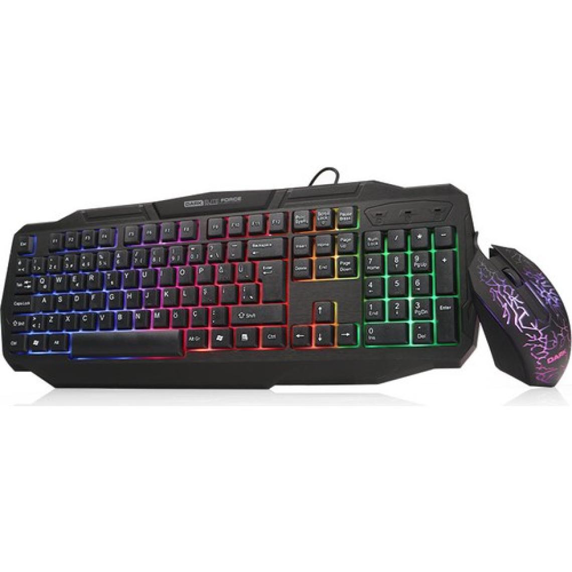 DARK Force USB Q Trk Lazer Mouse Siyah Gaming Klavye - Mouse Set DK-AC-GKM1000