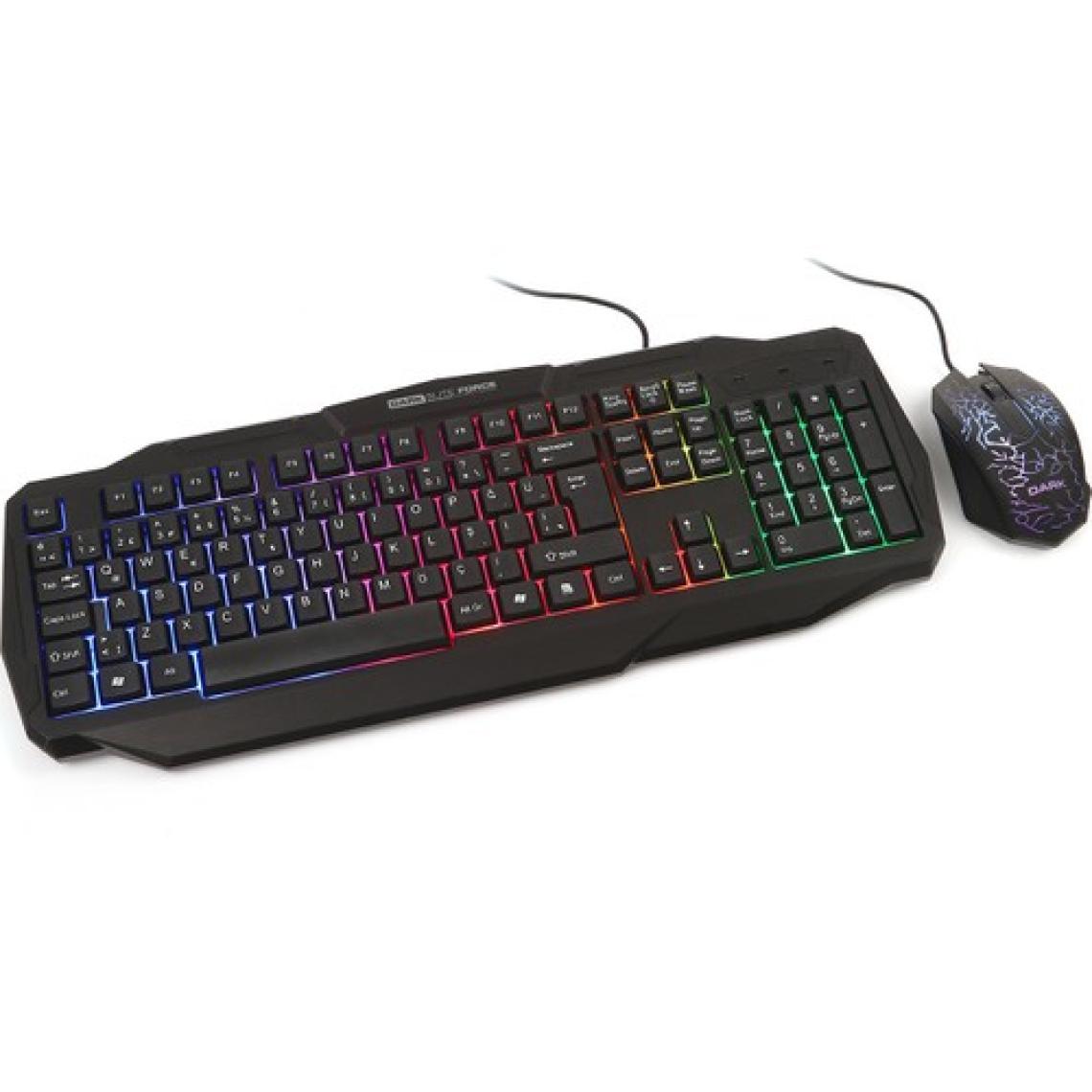 DARK Force USB Q Trk Lazer Mouse Siyah Gaming Klavye - Mouse Set DK-AC-GKM1000