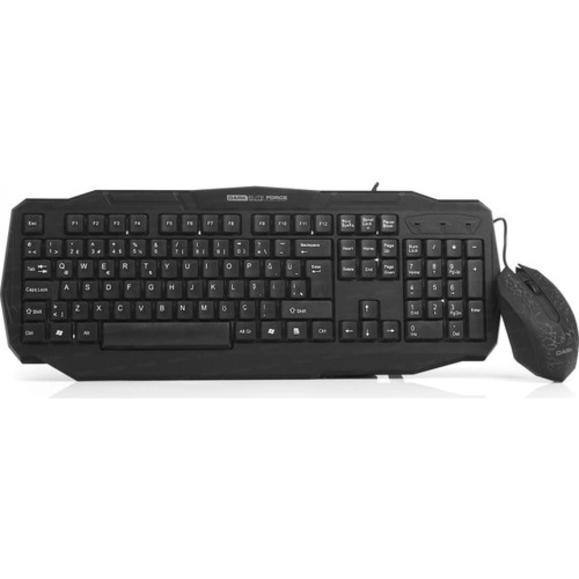 DARK Force USB Q Trk Lazer Mouse Siyah Gaming Klavye - Mouse Set DK-AC-GKM1000