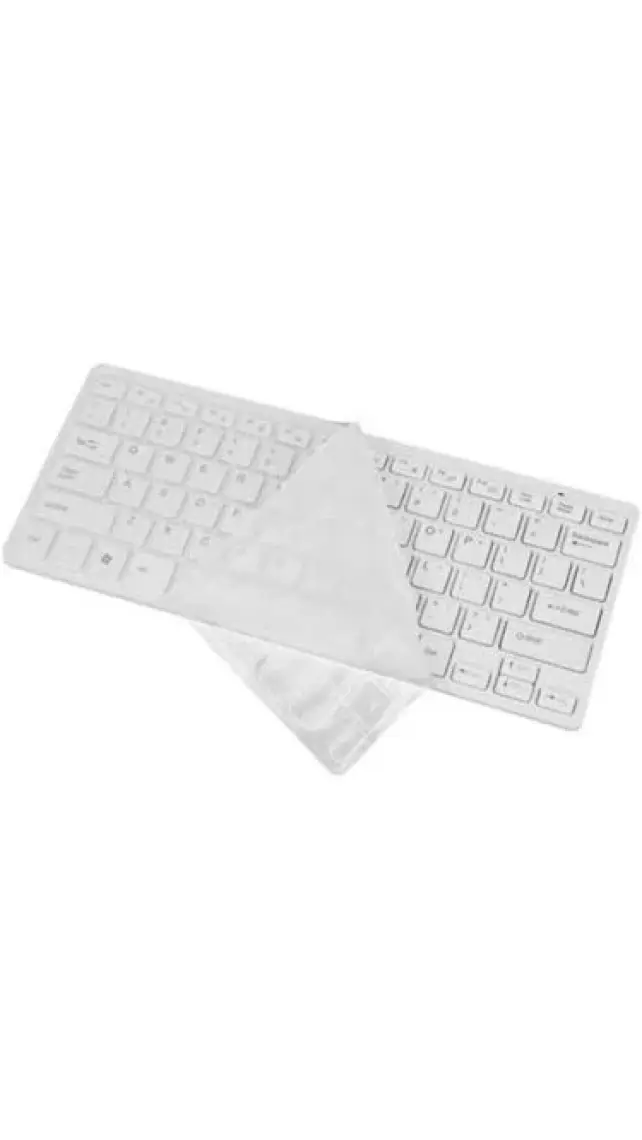 Platoon Pl-395 Beyaz Renk Kaliteli Mini Kablosuz Klavye Mouse Set