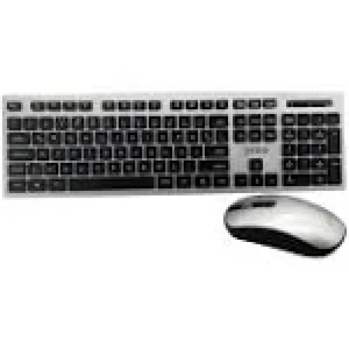 Preo My Keymouse KM06 Zarif Tasarım Kablosuz Klavye Mouse Set Gümüş