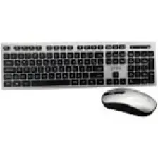 Preo My Keymouse KM06 Zarif Tasarım Kablosuz Klavye Mouse Set Gümüş