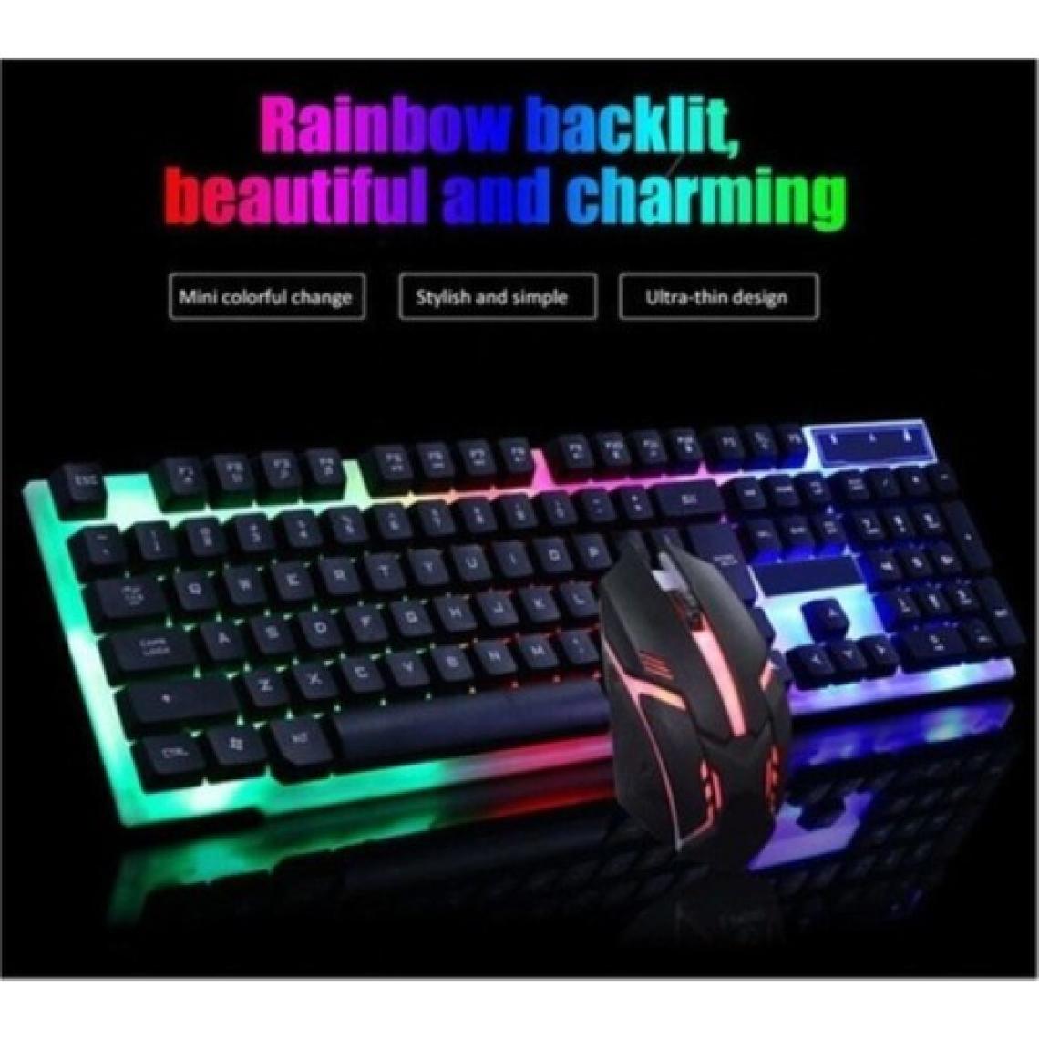 Sarftech Carboon CK-1000 Işıklı Gaming Oyuncu Kablolu Klavye Mouse Set