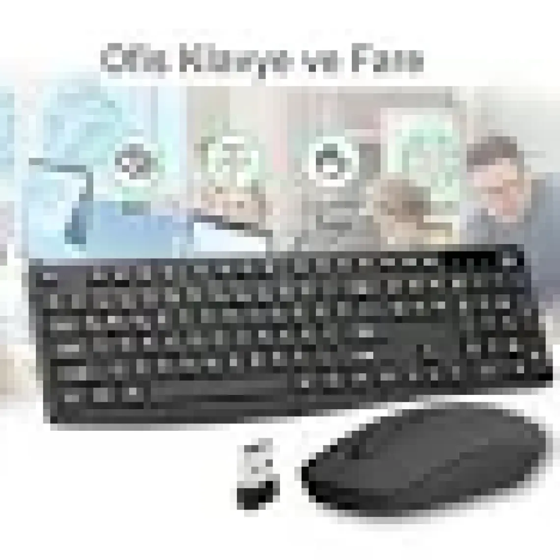 Emtu Life SC601 Kablosuz Klavye Mouse Set Siyah  USB Türkçe Q