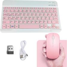Apera MT82 Kablosuz Bluetooth + USB Wifi Şarjlı Klavye Mouse Seti Ultra Ince Taşınabilir Türkçe Q Klavye