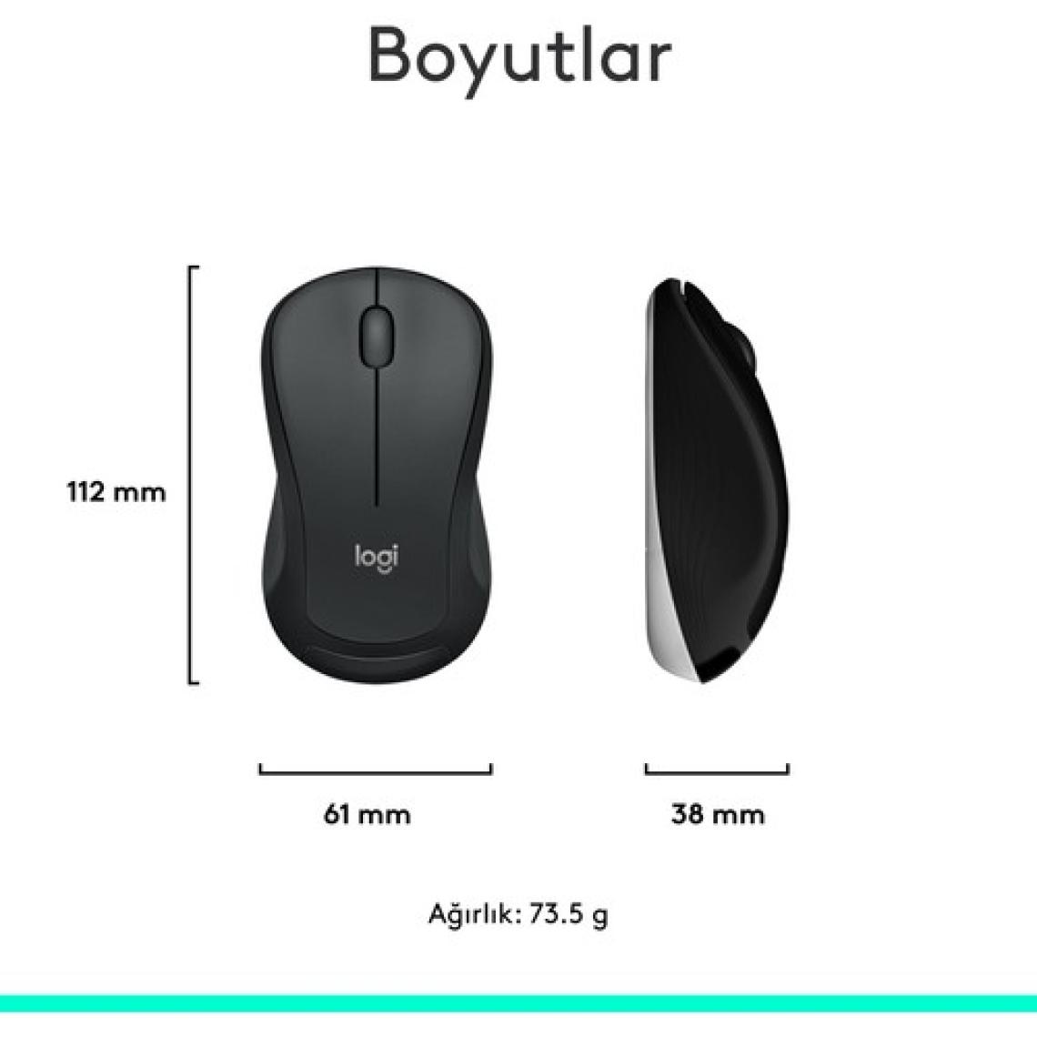 Logitech MK540 ADVANCED Kablosuz Türkçe Klavye Mouse Seti - Siyah