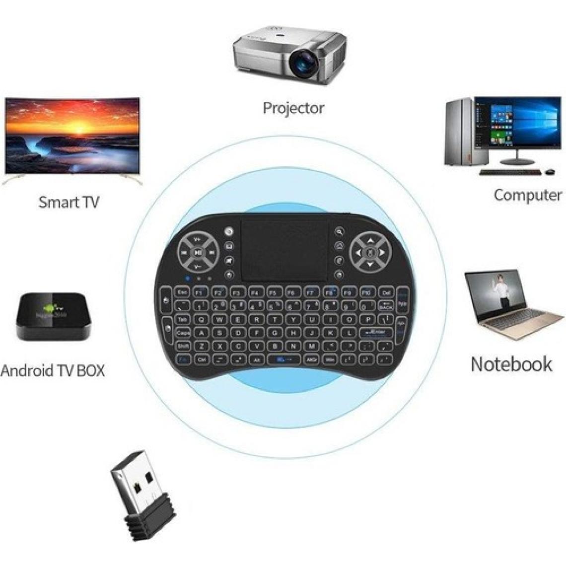 Hello Kablosuz Mini Klavye Dokunmatik Mouse HL-19485