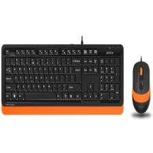 A4 Tech F1010 Siyah-Turuncu Kablolu Klavye Mouse Seti