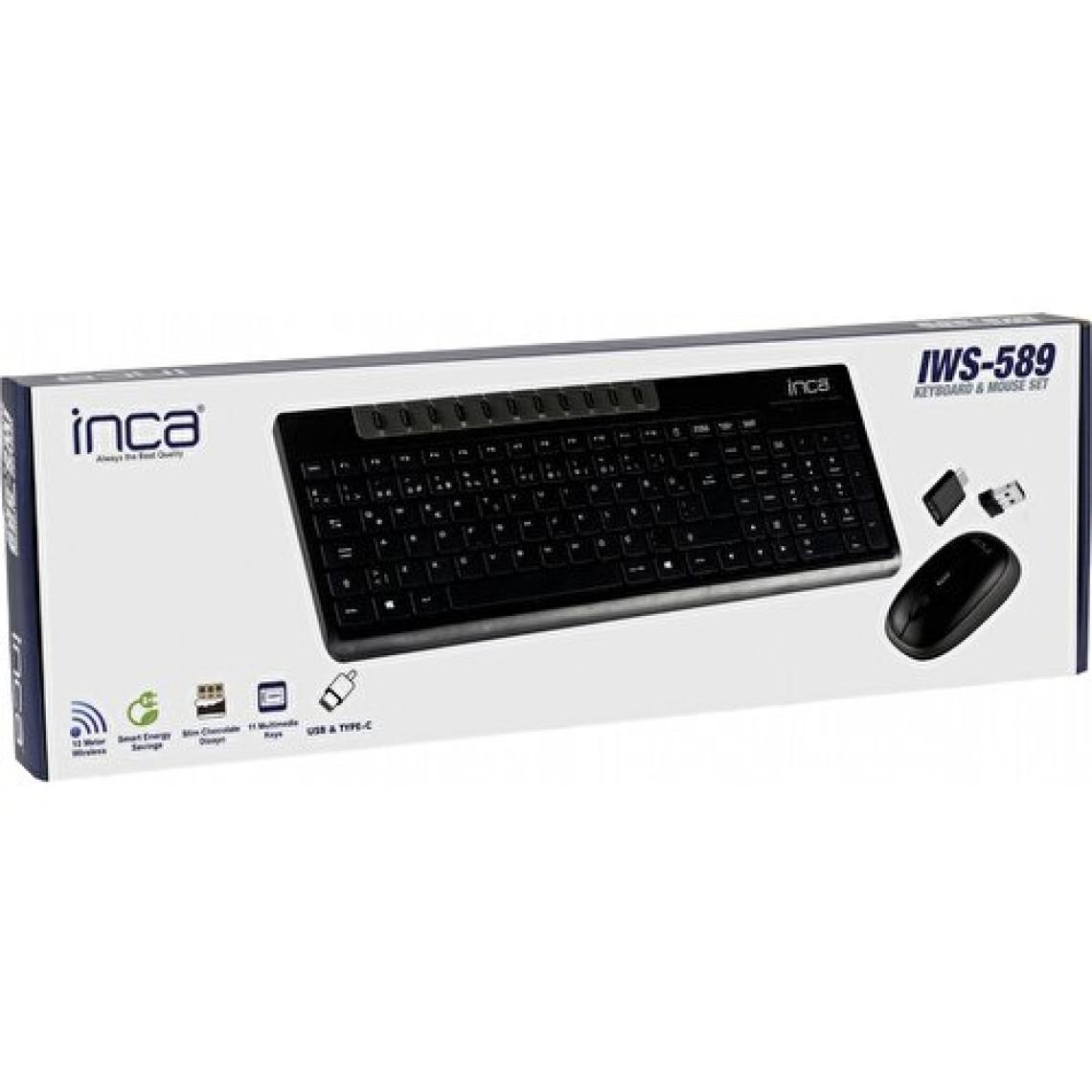 Inca IWS-589 Wireless Multimedia Super Cosy Klavye & Mouse Set