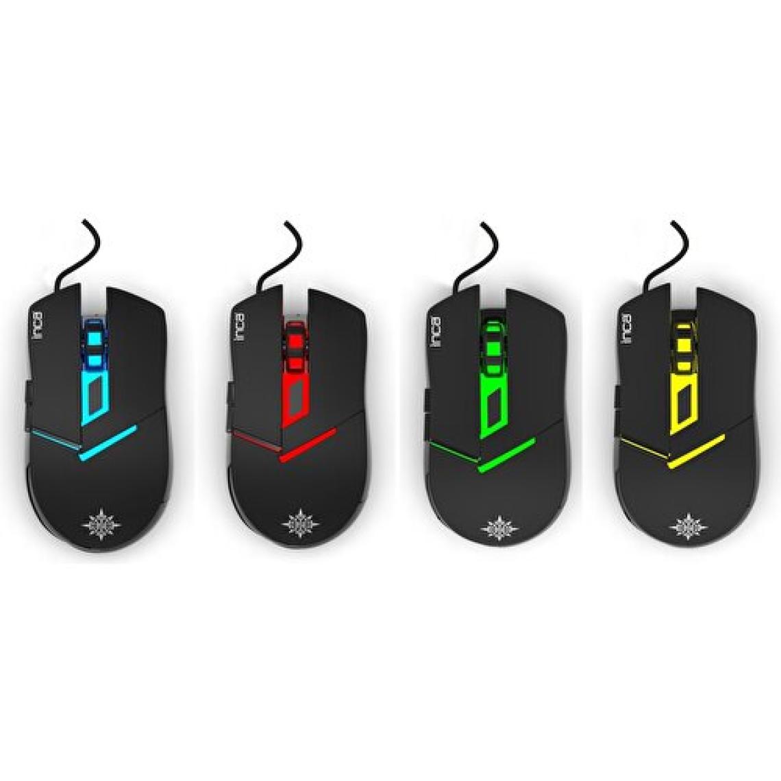 Inca IKG-448 Rainbow Efect Mekanik Hisli Gamer Klavye Mouse Set