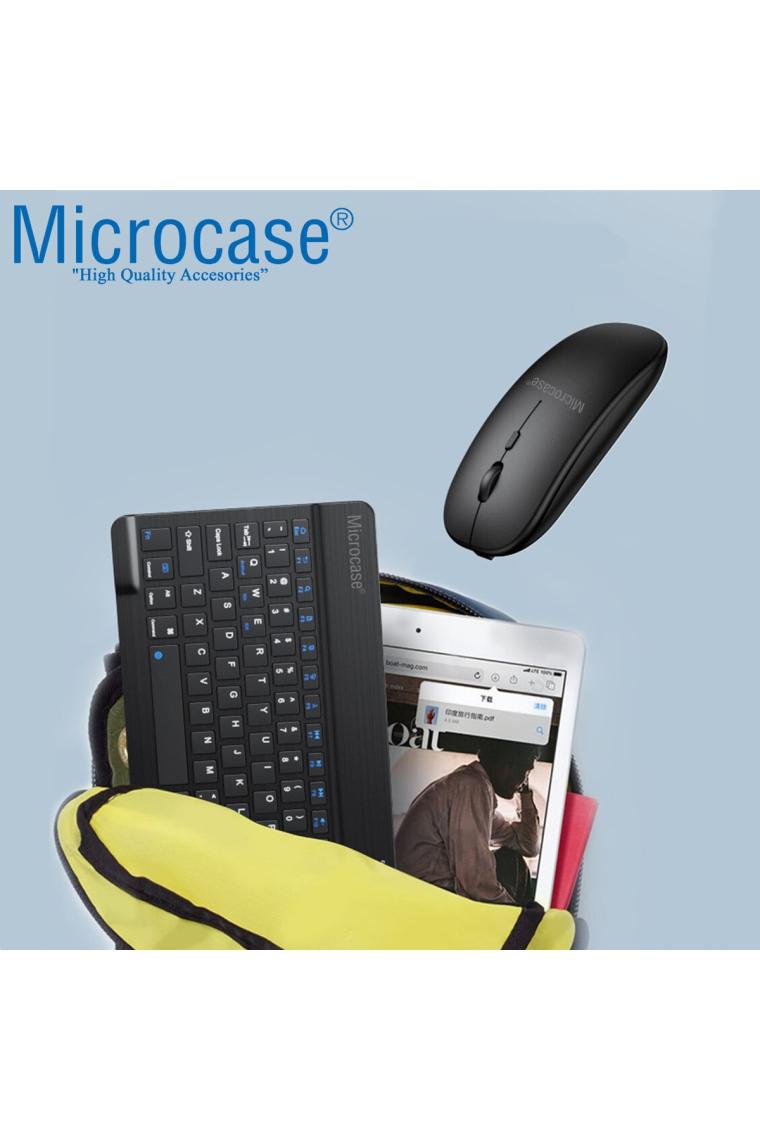 Microcase AL3476 Tablet ve Telefon İçin Pembe Bluetooth Klavye Mouse Seti